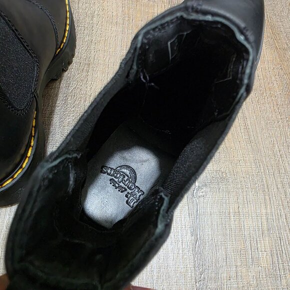 Dr. Martens Rometty Black Leather Platform Chelsea Boots Women’s 6LUS / Men’s 5 - Picture 9 of 12